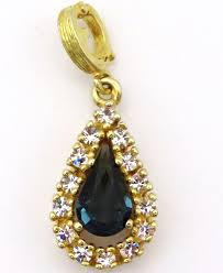 Edler Anhänger 925er Sterling Silber Vergoldet Farbstein ...