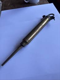 Antique Brass Grease Gun New York NFO lubricant gun | eBay