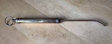 Vintage Rare Brass & Metal Grease Gun Classic Car Motorbike ...