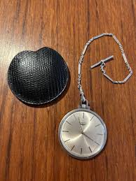 Longines Pocket Watch Manual Winding Silver Dial Antique ...