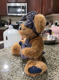 Vintage 90's Boyd's Bear 10” Plush Blue Dress and Hair Bow - Etsy