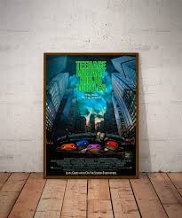 Teenage Mutant Ninja Turtles Retro Movie Poster - Size A3 ...