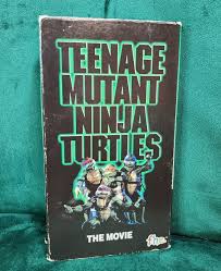 Vintage 1990 Teenage Mutant Ninja Turtles The Movie VHS ...