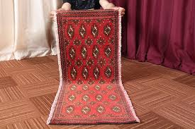 Vintage Persian Small Red Rug: 1x3 Handmade Door Mat - Etsy