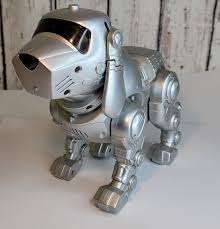 Vintage Tekno Manley Quest Silver Plastic Robot Puppy Dog ...