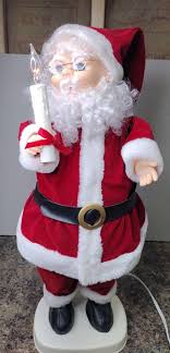 COLLECTIBLE CHRISTMAS Electronic Moving Santa Claus with ...