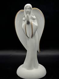 Teleflora's Angel of Grace keepsake , porcelain figurine 9 ...