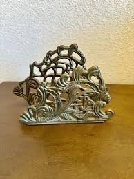 VTG Solid Brass Letter Holder Or Napkin Holder Teleflora ...