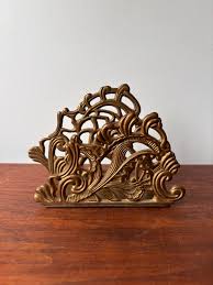 Vintage Art Nouveau Brass Napkin Letter Holder: Teleflora ...