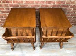 Two Vintage Mersman (8661) Two Tier Maple Side Tables With Magazine Rack for Sale in Clintondale, NY - OfferUp