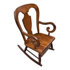 1970s Vintage Wooden Rocking Chair, Virginia Stamped | Chairish