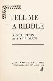 Tell Me a Riddle. (Association Copy, inscribed to the author ...