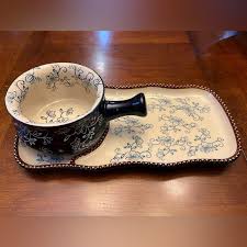 Temptations | Kitchen | Temptations By Tara 2 Piece Blue ...