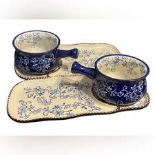 Temp-Tations | Dining | Temprations Blue And Cream Floral ...