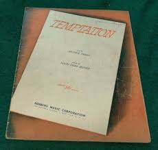 1933 TEMPTATION Sheet Music Arthur Freed Nacio Herb Brown ...