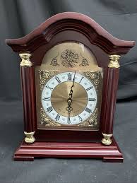 Large Bedford Tempus Fugit Wood Clock Westminster Chime | eBay