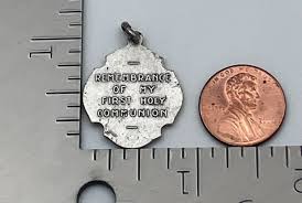 Vintage Catholic Remembrance My First Holy Communion Silver ...