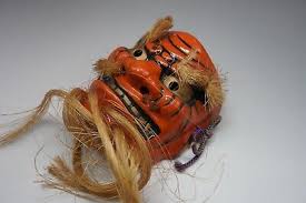 2 set Japanese Vintage Pottery made Tengu Masks / Japan ...