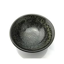 Black Glazed Tea Cup 'Dark Magic' - Tenmoku Pottery | Teasenz
