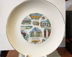 Vintage Tennessee Souvenir State Plate Landmarks Decorative Collector Travel Vacation Retro Wall Decor Gift - Etsy