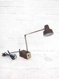 Vintage Tensor Desk Lamp // Small Mid Century Mod Brown Faux Wood Metal Folding Task Lamp Industrial Lighting Office 1970's Adjustable - Etsy