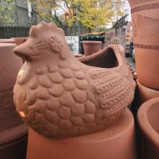 Terra Cotta Planter | Chicken Pots (Three Sizes: Small ...
