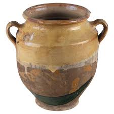 Early 20th French Terracotta Vase or Pot à Confit 10.25"High ...