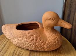 Terracotta Duck Goose Flower Planter Pot - Etsy