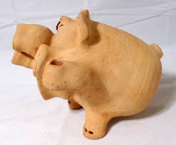 Greg & Cindy Panake 1985 Art Pottery Pig Piggy Bank | eBay