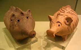 Terracotta rattles in the shape of animals. | Cypro-Archaic ...