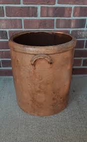 Antique Vintage #8 Salt Glazed 15" Stoneware Crock Jug Jar with Handles | eBay