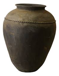 Vintage Asian Black Pot | Chairish