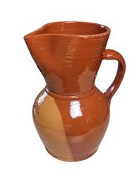 Vintage Large Glazed Sangria Pitcher~Pottery Jug~Made In ...