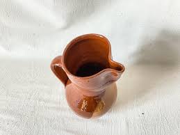 Buy Vintage Two Tone Terracotta Water Pitcher: Mid-century ...