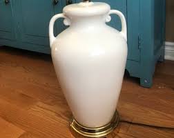 1980s Markel Amphora Ceramic White Lamp, 2 Handles, Leviton Hardware Metal Base, Table Lamp, Lighting, Mar-kel - Etsy