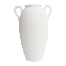 Sagebrook Home Rachael Stoneware Elegance: Textured Vase with Handles - Decor Accent - Birch Lane | Havenly