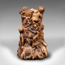 Vintage French Centrepiece Candleholders in Plaster, 1930s, Set of 2 for sale at Pamono