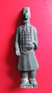 Vintage Chinese Mini Replica of a Terracotta Warrior Soldier ...