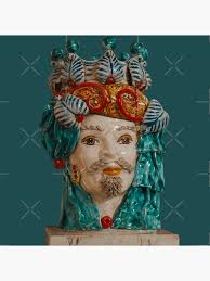 The White Lotus - Testa di Moro Statue/Sculpture" Photographic Print for Sale by luckymooninc | Redbubble