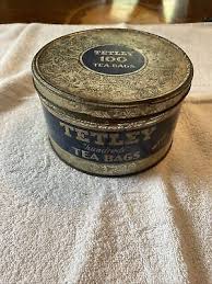 Tetley Vintage Round 100 Bag Tea Tin NY, NY SAVANNA GA. 6 ...