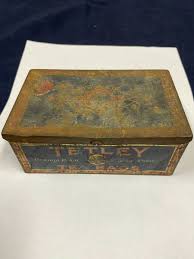Tetley Tea Vintage Lithograph Tin Box | eBay