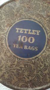TETLEY TEA BAGS TIN CAN 100 Tea Bags Mid-Century American Vintage 1940-1950 | eBay