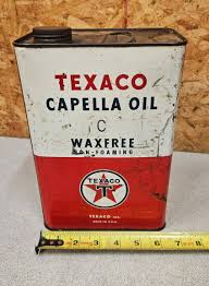Vintage EMPTY TEXACO Capella Oil C 1 Gallon can,Advertising ...