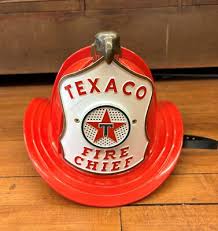 Vintage TEXACO FIRE CHIEF Toy Fireman Hat Helmet 1960s Brown & Bigelow USA | eBay