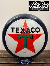 TEXACO Reproduction 13.5" Gas Pump Globe - (Dark Blue Body) | eBay