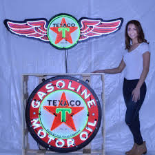 Texaco Wings Authorized Licensed Handmade Art Neon Sign In ...
