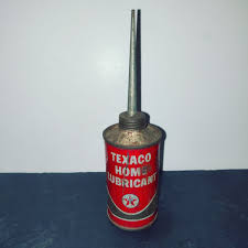 Vintage 1950's Texaco Home Lubricant Small 6" Oil Can *Empty ...