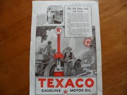 1926 Texaco Gasoline and motor oil ad | eBay