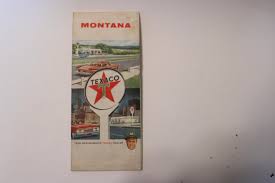 MONTANA Road Map, by Texaco, Likely 1950s Complete With ...