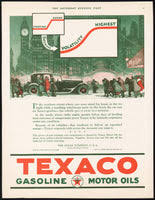 Vintage magazine ad TEXACO GASOLINE MOTOR OILS picturing ...